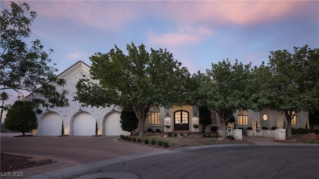 1610 Brock Ct, Las Vegas, NV 89117 - view of property hidden behind natural elements with a garage and driveway