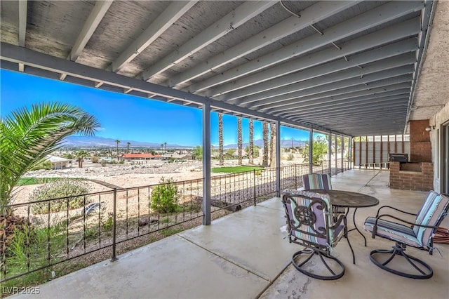 1157 Morning Sun Way, Las Vegas, NV 89110 - view of patio featuring a mountain view