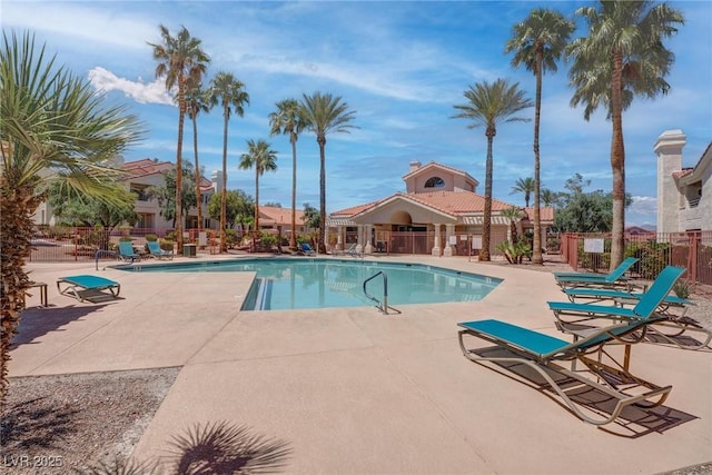 7905 Idledale Ct Unit 102, Las Vegas, NV 89145 - community pool with fence and a patio