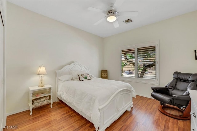 10532 Sea Palms Ave, Las Vegas, NV 89134 - bedroom featuring light wood-style flooring and a ceiling fan
