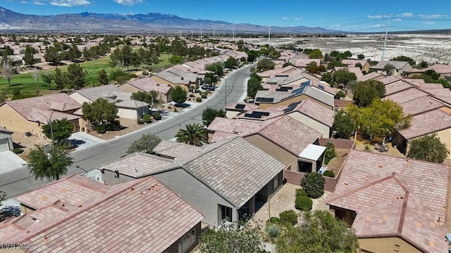 2108 Willow Wren Dr, North Las Vegas, NV 89084 - aerial perspective of suburban area featuring mountains