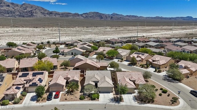 2108 Willow Wren Dr, North Las Vegas, NV 89084 - aerial perspective of suburban area featuring a mountain backdrop