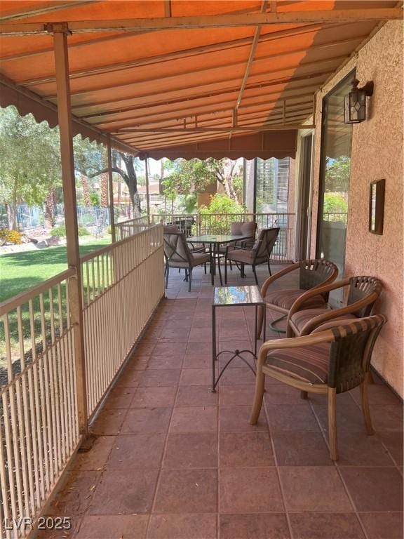 3394 Brookfield Dr, Las Vegas, NV 89120 - view of patio / terrace with outdoor dining space