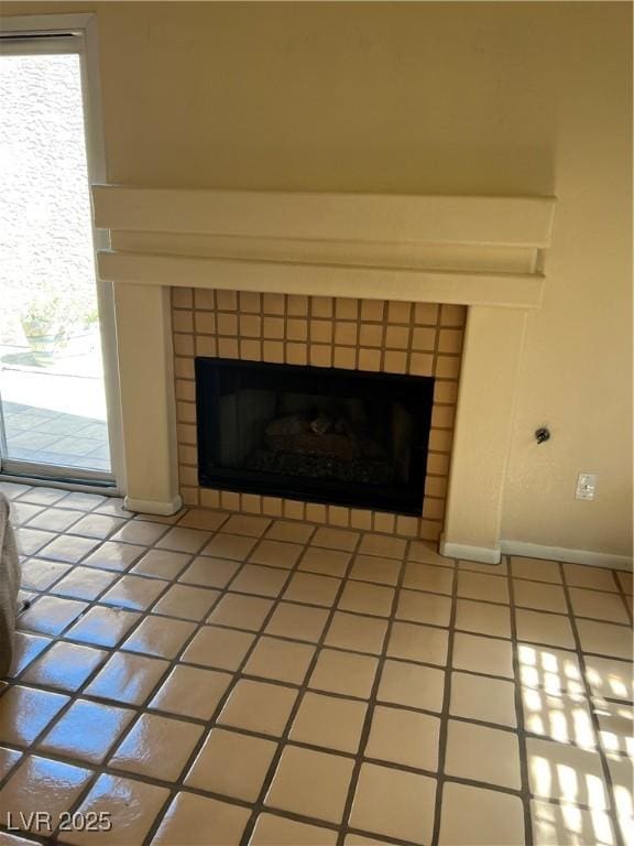 3394 Brookfield Dr, Las Vegas, NV 89120 - detailed view of a fireplace and baseboards