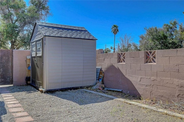 3018 Burnham Ave, Las Vegas, NV 89169 - view of shed with a fenced backyard