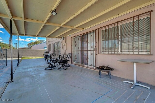 3018 Burnham Ave, Las Vegas, NV 89169 - view of patio / terrace featuring fence