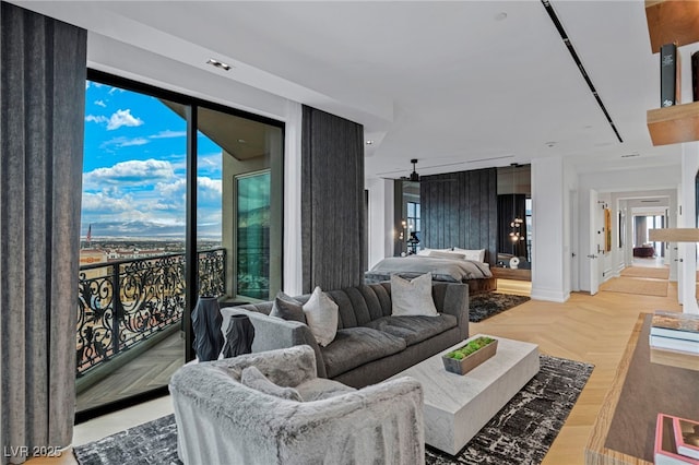 living area with healthy amount of natural light