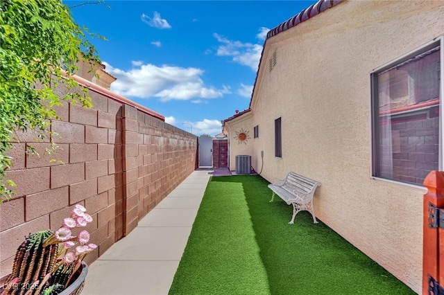 4617 Mancilla St, Las Vegas, NV 89130 - fenced backyard featuring cooling unit