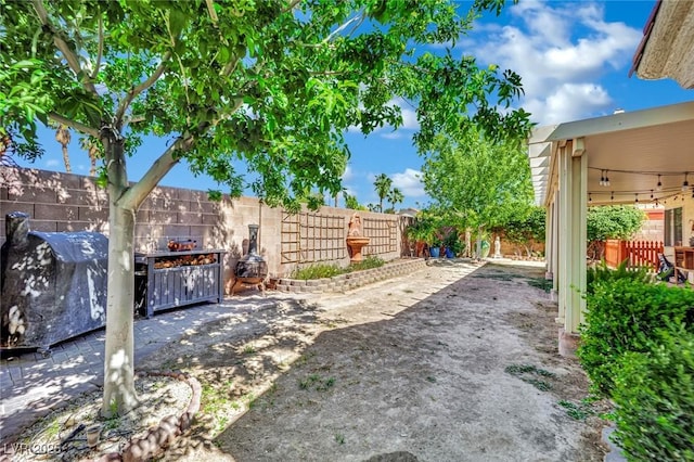 4617 Mancilla St, Las Vegas, NV 89130 - fenced backyard with a patio