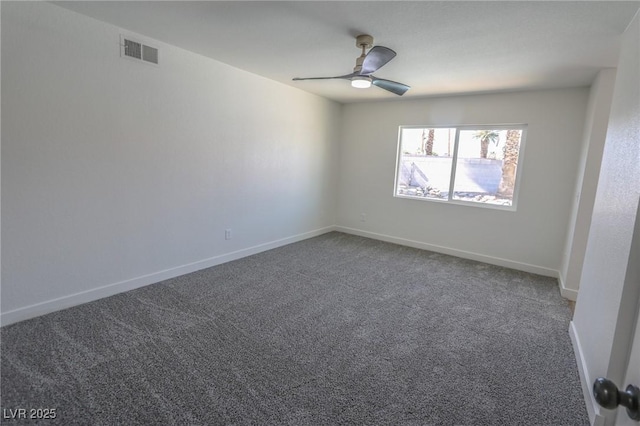 6842 Greengrove Dr, Las Vegas, NV 89103 - carpeted spare room featuring ceiling fan and baseboards