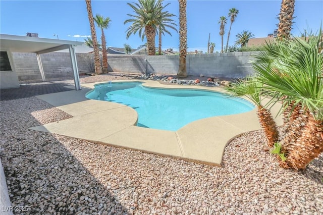 6842 Greengrove Dr, Las Vegas, NV 89103 - view of swimming pool featuring a fenced backyard and a patio area