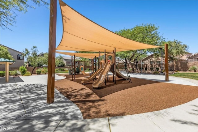 6049 Paddleboat St, North Las Vegas, NV 89031 - community jungle gym with fence