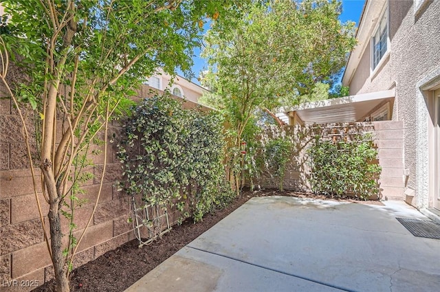 view of patio / terrace featuring a fenced backyard
