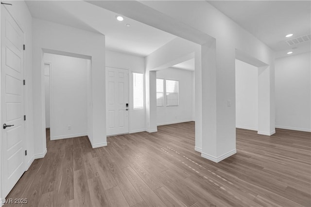 720 Webber Park St, Henderson, NV 89011 - foyer entrance with wood finished floors, baseboards, and recessed lighting