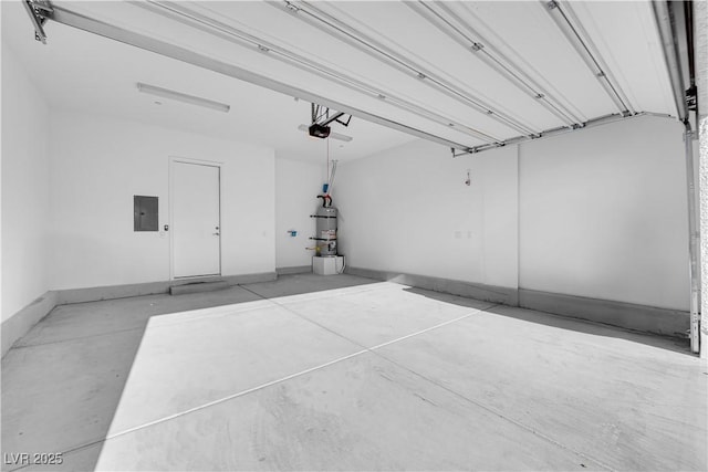 720 Webber Park St, Henderson, NV 89011 - garage with strapped water heater, electric panel, and a garage door opener