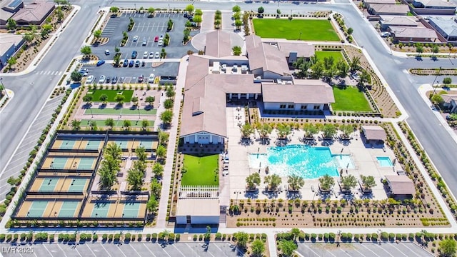 720 Webber Park St, Henderson, NV 89011 - bird's eye view of a pool