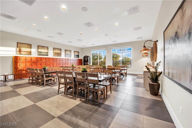 720 Webber Park St, Henderson, NV 89011 - dining area featuring tile patterned flooring, baseboards, and recessed lighting