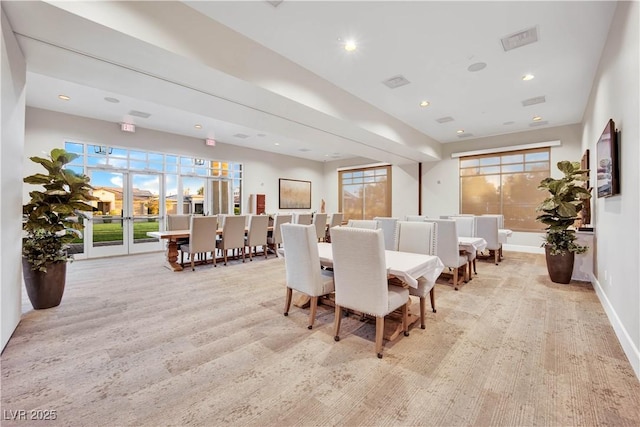 720 Webber Park St, Henderson, NV 89011 - dining room with baseboards, recessed lighting, and wood finished floors