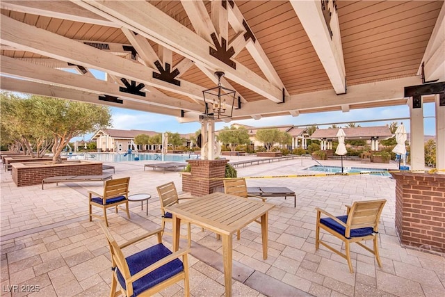 720 Webber Park St, Henderson, NV 89011 - view of patio featuring a gazebo and a community pool