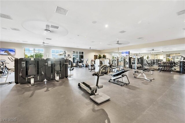720 Webber Park St, Henderson, NV 89011 - gym featuring ceiling fan