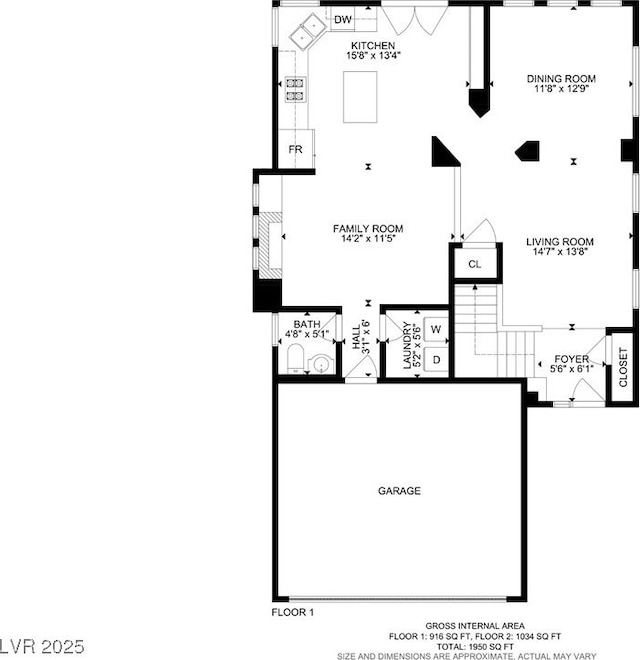 1812 Relate Ct, Las Vegas, NV 89117 - floor plan / room layout