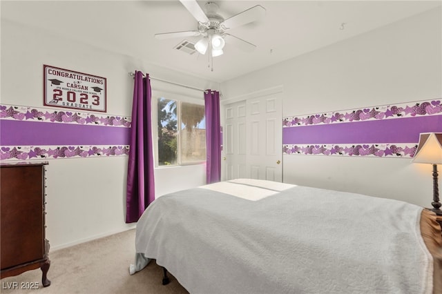 9522 Arrowhead Falls Ct, Las Vegas, NV 89148 - bedroom featuring carpet flooring and ceiling fan