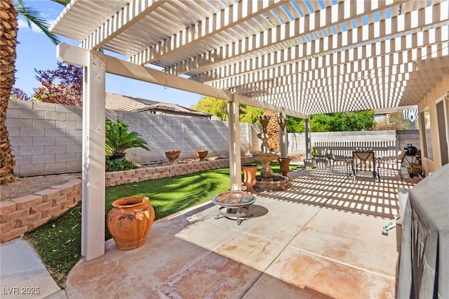 9522 Arrowhead Falls Ct, Las Vegas, NV 89148 - view of patio with a fenced backyard