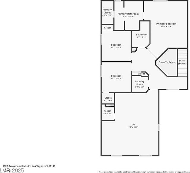 9522 Arrowhead Falls Ct, Las Vegas, NV 89148 - floor plan / room layout
