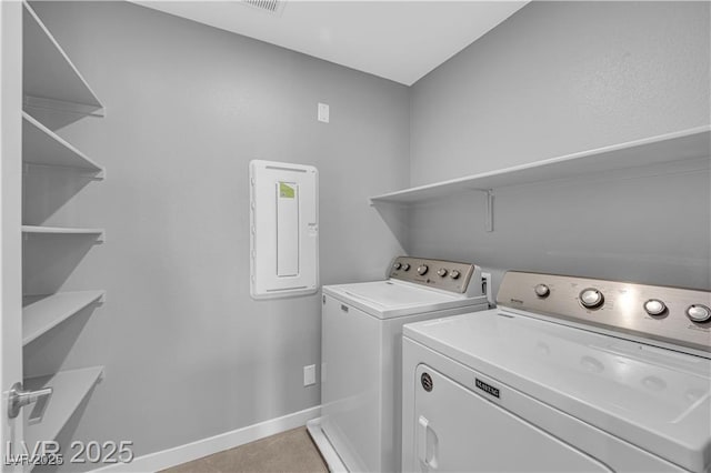 3192 Timorasso Ave, Henderson, NV 89044 - laundry area featuring independent washer and dryer and baseboards