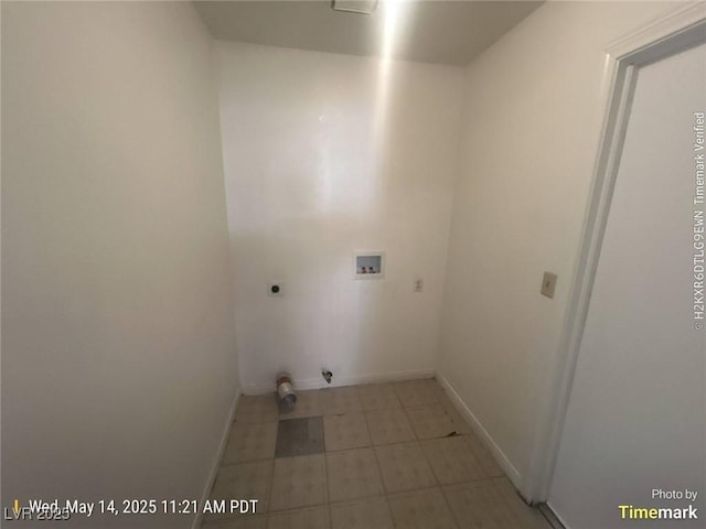6512 Sterling Springs Pkwy, Las Vegas, NV 89108 - laundry area featuring hookup for an electric dryer, hookup for a washing machine, and baseboards
