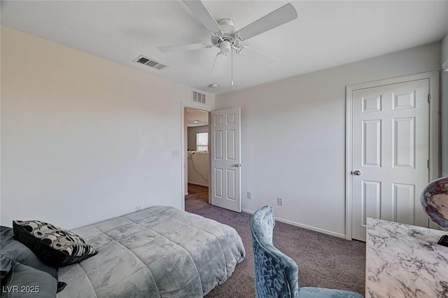 8164 Golden Cholla Ave, Las Vegas, NV 89179 - bedroom featuring carpet floors, baseboards, and ceiling fan