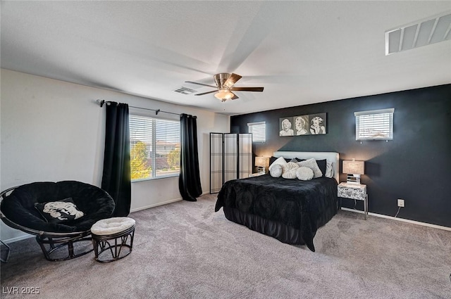 8164 Golden Cholla Ave, Las Vegas, NV 89179 - carpeted bedroom featuring baseboards and ceiling fan