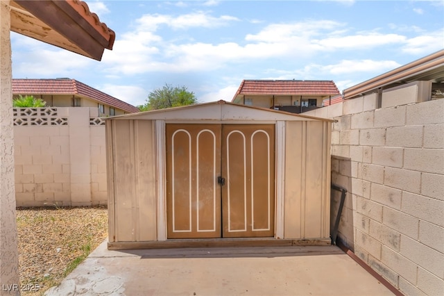 1729 Yellow Rose St, Las Vegas, NV 89108 - view of shed with a fenced backyard