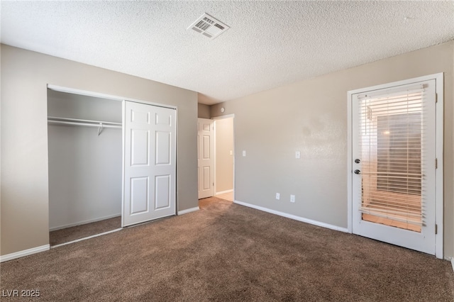 1729 Yellow Rose St, Las Vegas, NV 89108 - unfurnished bedroom featuring carpet, a closet, baseboards, and a textured ceiling