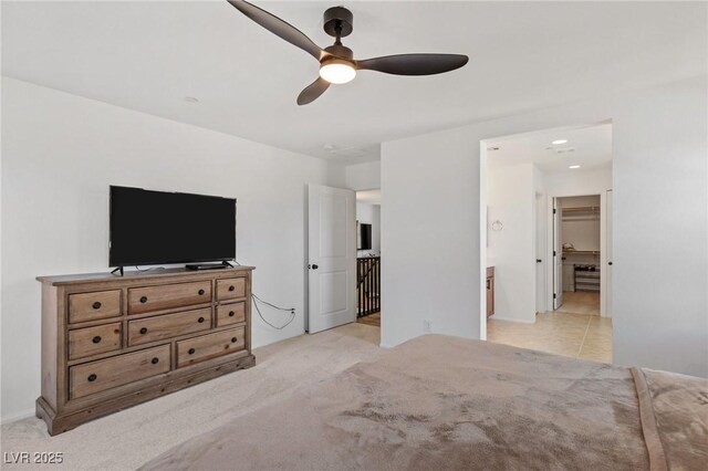10376 Sadie Blake Ave, Las Vegas, NV 89166 - bedroom with carpet, ceiling fan, and recessed lighting