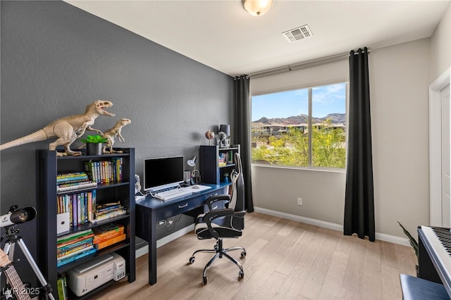 390 Coastal Redwood St, Las Vegas, NV 89138 - office area with wood finished floors and baseboards