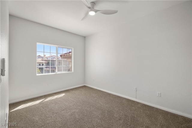 4607 El Camino Cabos Dr, Las Vegas, NV 89147 - empty room featuring carpet floors, ceiling fan, and baseboards