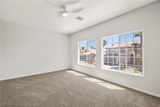 4607 El Camino Cabos Dr, Las Vegas, NV 89147 - carpeted empty room featuring ceiling fan and baseboards