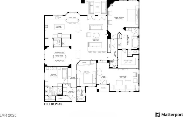 801 Aquitaine Ct, Las Vegas, NV 89145 - view of floor plan / room layout
