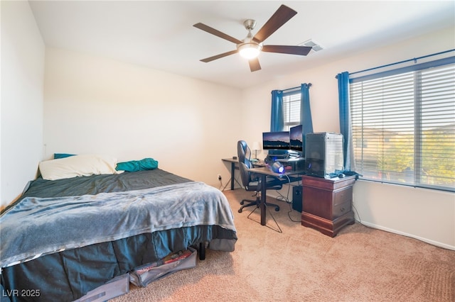 4524 Stardusk Falls Ave, North Las Vegas, NV 89084 - carpeted bedroom with ceiling fan and baseboards