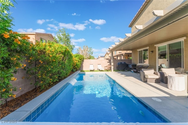 4524 Stardusk Falls Ave, North Las Vegas, NV 89084 - view of pool featuring a fenced backyard and a patio area