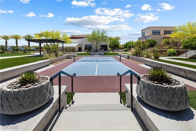 view of tennis court