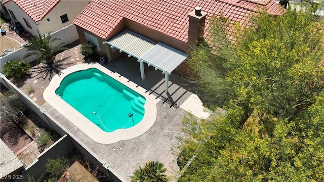 608 Blooming View Ave, North Las Vegas, NV 89032 - swimming pool featuring a patio area