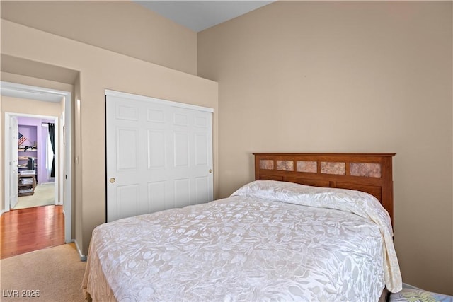 608 Blooming View Ave, North Las Vegas, NV 89032 - bedroom with light colored carpet and a closet
