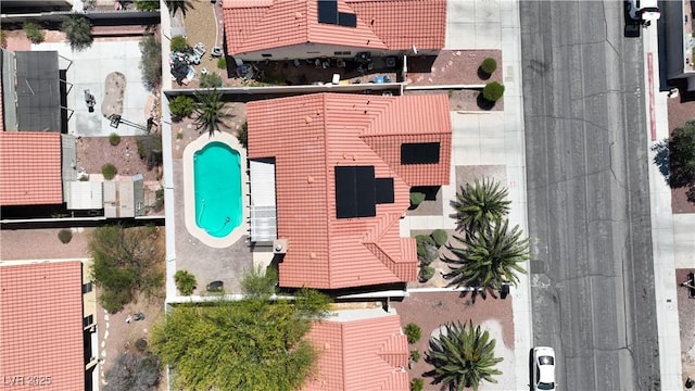 608 Blooming View Ave, North Las Vegas, NV 89032 - drone / aerial view of a pool area