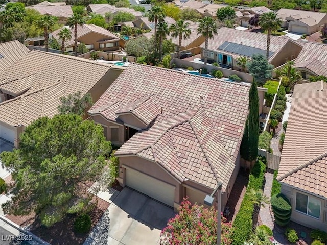 aerial perspective of suburban area