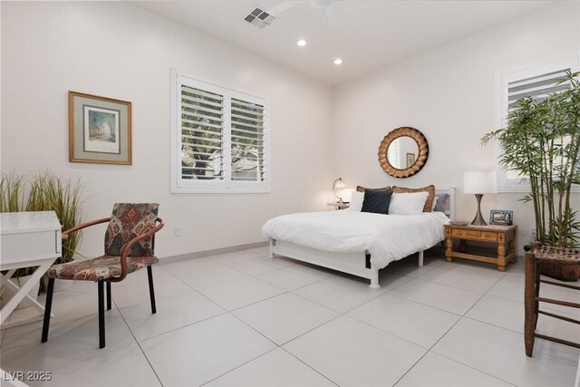 12844 New Providence St, Las Vegas, NV 89141 - bedroom with recessed lighting, baseboards, and light tile patterned flooring