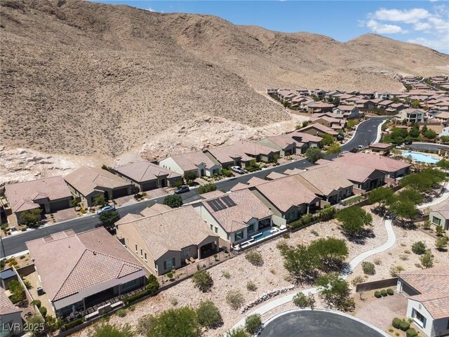12844 New Providence St, Las Vegas, NV 89141 - aerial view of property's location with nearby suburban area and mountains