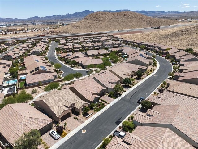 12844 New Providence St, Las Vegas, NV 89141 - aerial perspective of suburban area with a mountain backdrop