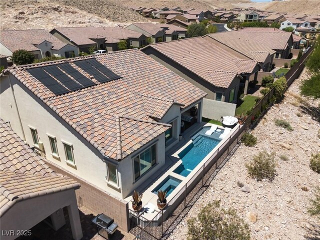 12844 New Providence St, Las Vegas, NV 89141 - aerial perspective of suburban area with a mountainous background